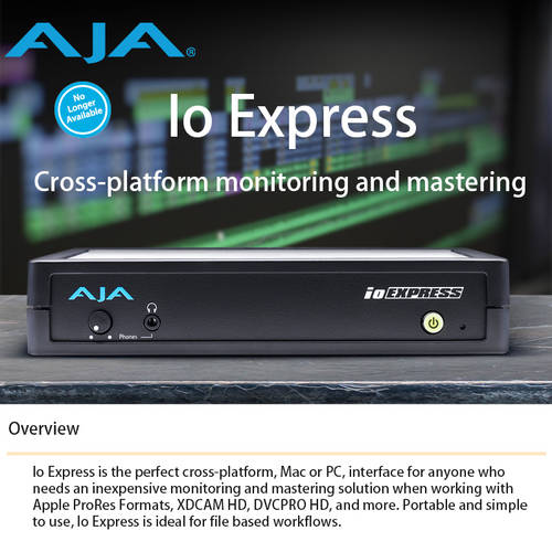 AJA Io Express 방송 고선명 HD 외장형 캡처박스 모바일 무편집 카드 SDi HDMI
