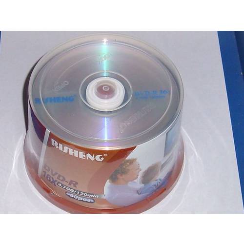 CD굽기 공시디 리성 50 필름 버킷 설치 16X DVD-R 일회용 공백 CD굽기