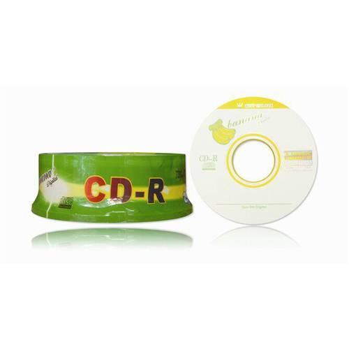 kck 바나나 공백 A+ 클래스 52X CD-R CD굽기 VCD 공백 CD 차량용 뮤직 CD