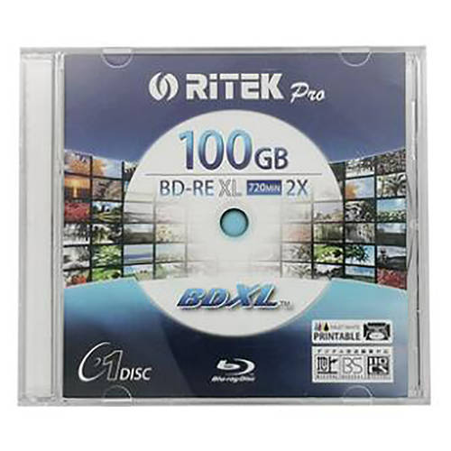 RITEK CD 정품 BD-RE XL100G 블루레이 재기록 가능 CD굽기 공백 CD 박스 포장 CD