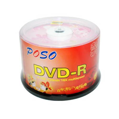 po so 공백 dvd-r 웨딩홀 dvd CD굽기 4.7G 16x 50 필름 버킷 설치
