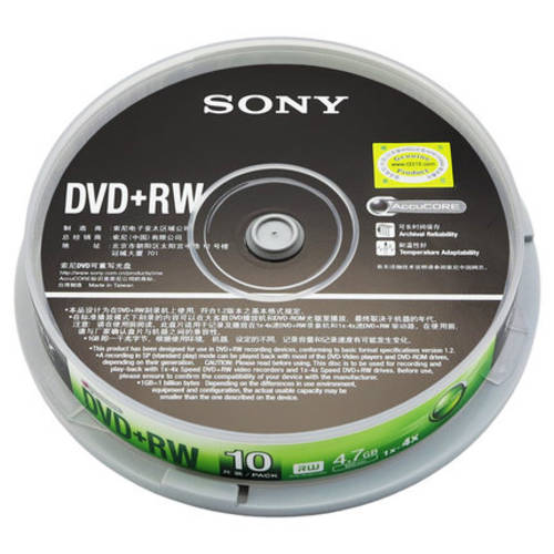 소니 sony 재기록 가능 CD굽기 DVD+RW CD굽기 10 피스 재기록 가능 CD 공시디