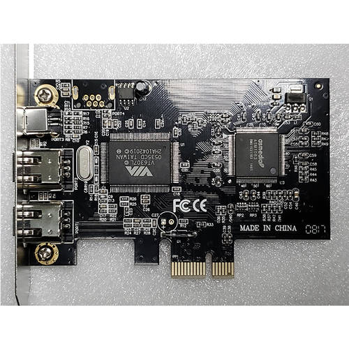 신제품 PCIE1X TO USB1394 수집 채집 파이어와이어 카드 VIA 칩 데스크탑컴퓨터 DV 고선명 HD 영상 카드