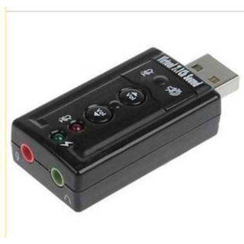 7.1 채널 서라운드 스테레오 미니 3D USB2.0 사운드카드 칩 포함 외장형 사운드카드 독립형 사운드카드