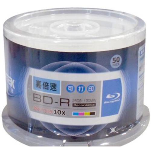 RITEK BD-R 10 속도 25G 블루레이 인쇄 가능 배럴 50 개 CD굽기 공시디 공CD