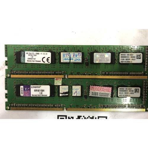 킹스톤 KVR16E11S8/4 램 1RX8 PC3-12800E 4G ECC DDR3 1600 램