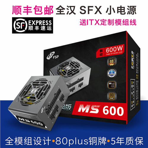 FSP SFX 배터리 규정 600W SUPER 500W 지원 A4 미니 ITX 케이스 소형 배터리 사용자 지정 보내기 모듈 케이블