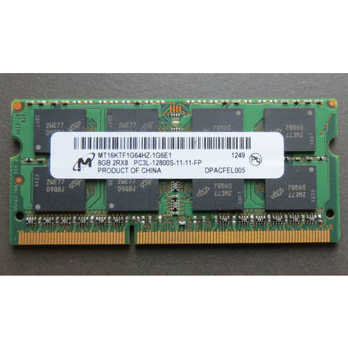 Micron 플래시 라이트 8G DDR3L 1600 PC3L-12800 플래시 라이트 노트북 메모리 램 저전력 압력