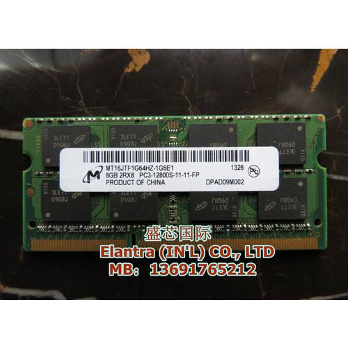 Kingred 플래시 라이트 DDR3L 8G 1600 PC3L-12800 노트북 메모리 램 정품 저전력 압력
