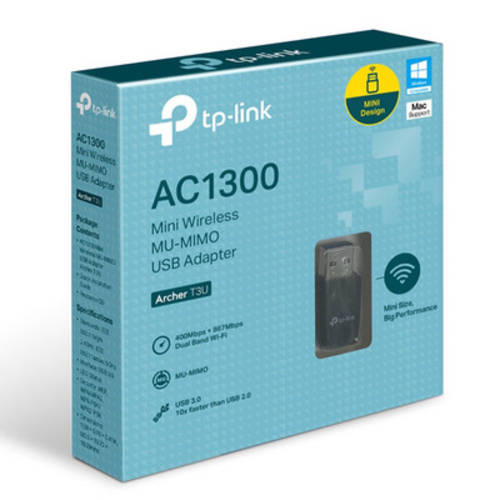 TP-LINK Archer T3U AC1300 MU-MIMO 무선 듀얼밴드 USB 무선 네트워크 랜카드 어댑터