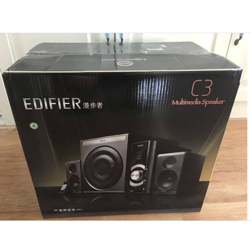 Edifier/ 에디파이어EDIFIER C3 우퍼 2.1 채널 독립형 파워앰프 목재 오디오 컴퓨터 스피커 전화