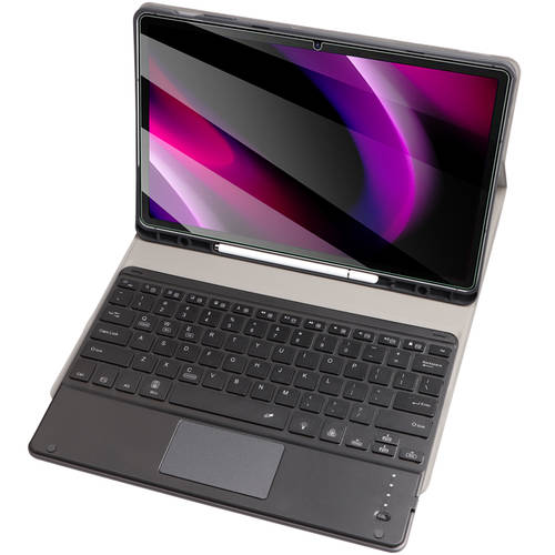 삼성 호환 Galaxy Tab S7 FE 보호케이스 펜슬롯 블루투스 키보드 터치패드 마우스 T733/T735C 태블릿 PC 12.4 인치 T730/T736B 테두리 보호 소프트 케이스