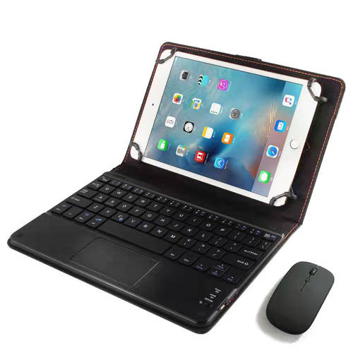 태블릿 ipad 핸드폰 메모 범용 터치패드 탑재 무선블루투스 키보드 스킨 커버