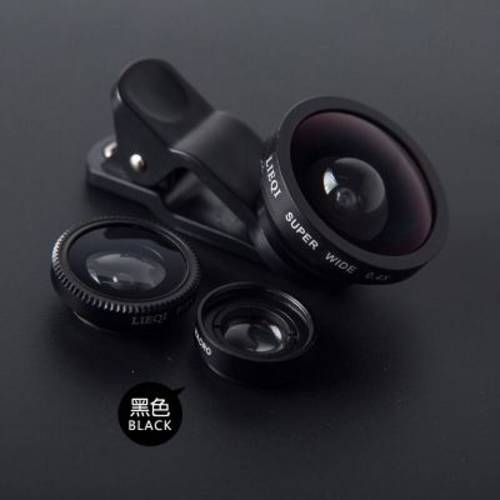 LIEQI 궁금한 특수효과 휴대폰 렌즈 0.4x SUPER 광각 어안렌즈 근접촬영접사 범용 3IN1 셀카 거울 헤드