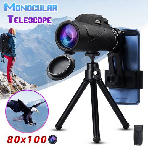 80x100 Magnification Portable Monocular Telescope Binoculars