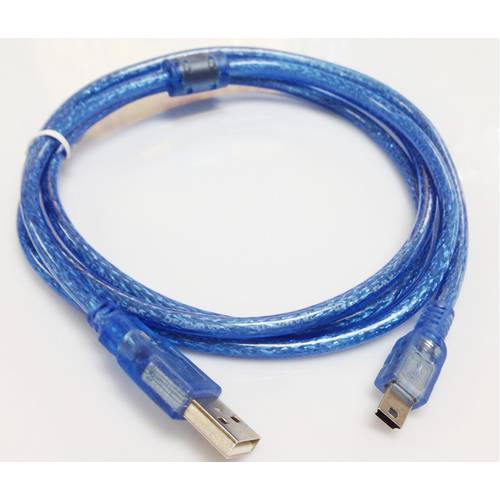 1.5 미 블루 컬러 마그네틱링포함 USB TO 5pinT 머리 T 유형 미니 mini 5p 2.0 데이터케이블