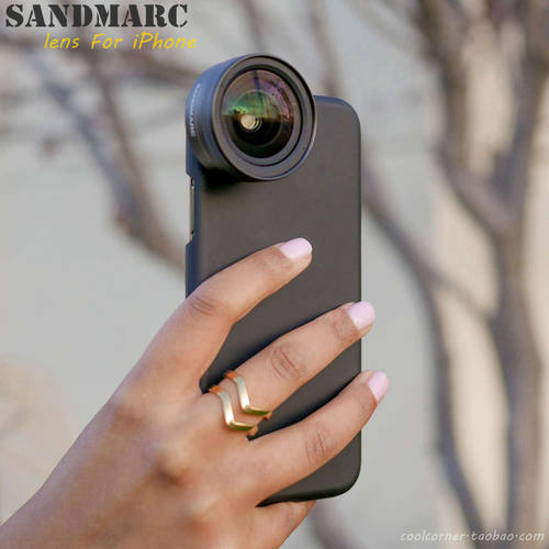 미국 Sandmarc iPhoneXS max 핸드폰 외장형 HD 광각 망원 어안렌즈 접사 렌즈
