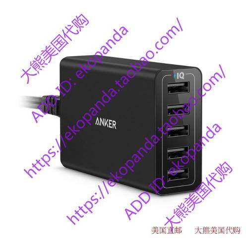 Anker 40W/8A 5-Port multi-port USB Charger PowerPort 데이터케이블