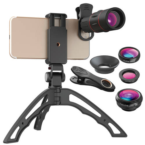 18 times phone camera lens tele photo wide angle 5in1 set