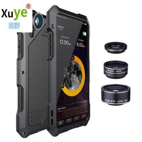 iphone 5 6 7 8 plus X waterproof case Mobile Phone Lens