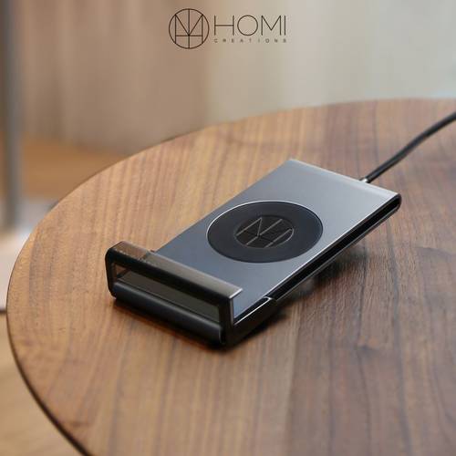 Homi | MultiDock iPhone8/ X 알루미늄 마그네슘합금 벽걸이형 무선충전 홀더 베이스 QI 인증