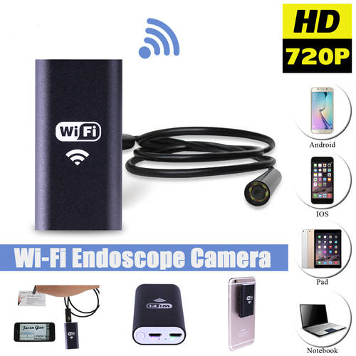 Wifi Android Iphone Endoscope Camera Waterproof Snake Tube