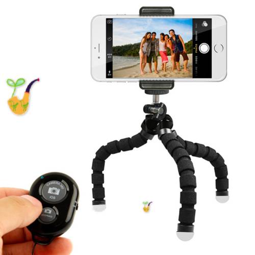 Tripod stand for Phone camera Holder mount Bluetooth remote