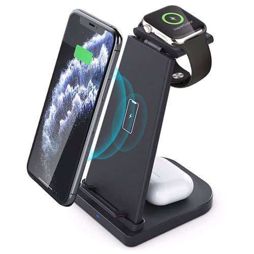 Fast wireless charger for iphone12/11/xr/8p airpods iwatch5