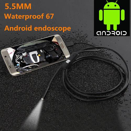 New Android Phone Micro USB Endoscope Camera 5.5mm Lens 6LED