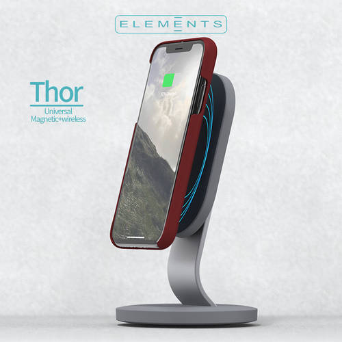 Elements 브랜드 자동 자기 무선 충전 핸드폰거치대 스마트 충전기 고속충전 애플 아이폰 호환 핸드폰