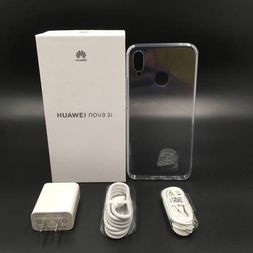 화웨이 nova3i 정품 5V2A 충전기 데이터케이블 정품 휴대폰 케이스 보호 케이스 투명 풀커버 오리지널
