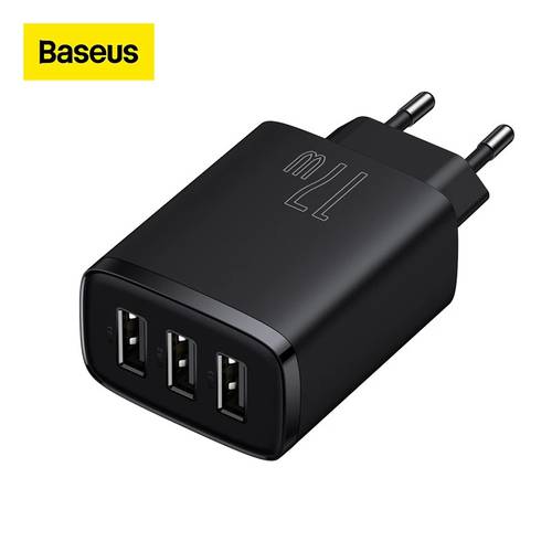Baseus EU charge 17W USB Charger 3 USB Quick Charger CN