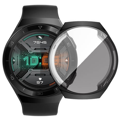 사용가능 화웨이 watch gt2e 보호케이스 스마트 워치 액세서리 케이스 디스크 커버 충전기 실리콘 스트랩 풀패키지