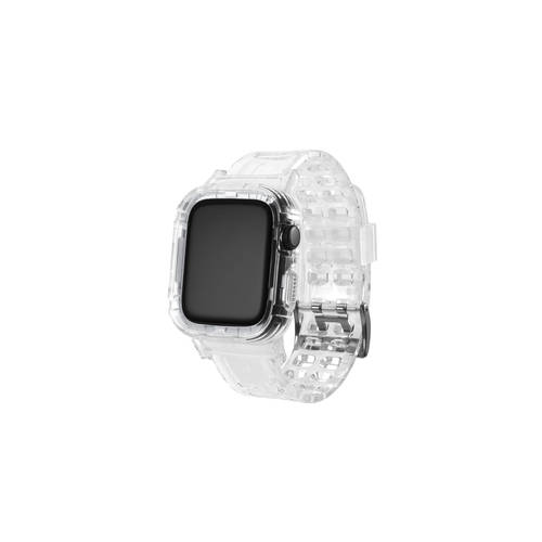 애플워치 사용가능 시계 스트랩 iWatch 시계 스트랩 5/2/3/4 세대 apple watch 일체형 보호케이스