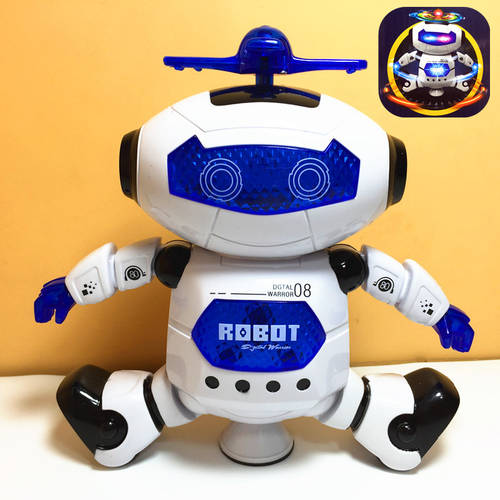 강한 바람 XUANWU 으로 우주 댄스 전동 로봇 360 도 스마트 회전 LED 뮤직 적외선 장난감