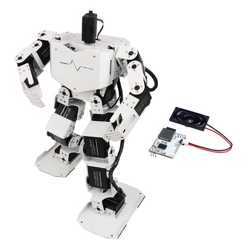 HIWONDER 17 자유도 보행 로봇 댄스 댄스 피규어 로봇 이족보행 Robo-Soul H3.0 핸들 손잡이 리모콘 프로그래밍가능 로봇 경기 시합용 학습 개발 키트
