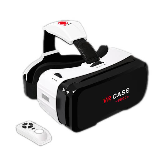 입문용 범용 VR 가상현실 VR 3D 고글 고선명 HD 버전 휴대용 리모콘 게임 조이스틱 헤드셋 일체형