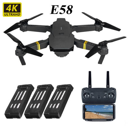 e58 접이식 드론 4k 헬리캠 고선명 HD 프로페셔널 쿼드콥터 고도제어 고도유지 원격제어 비행기 드론 drone 장난감 NEW