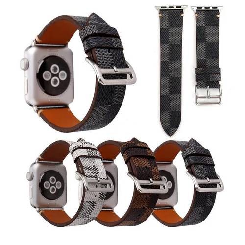 애플워치 호환 iwatch 5/2/3/ 세대 시계 워치 스트랩 series4 개성있는 패션 트렌드 체크무늬 시계줄 워치 스트랩 유행 브랜드