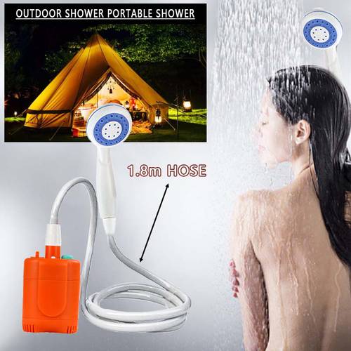 Portable Shower Head USB Rechargeable Shower Van Car Camping
