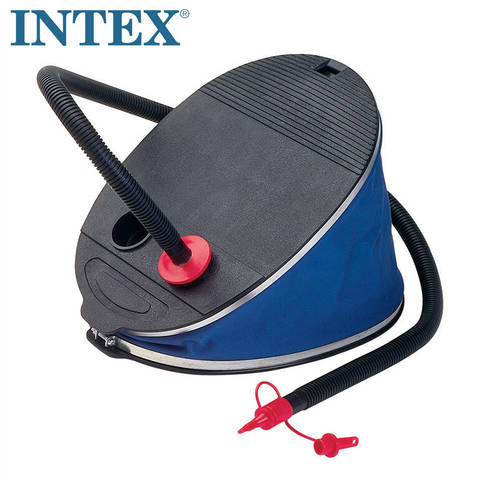 정품 INTEX 발 펌프 물놀이용 튜브 에어베드 재충전 다목적 에 단계 팽창기 풍선 보트 아웃도어 에어펌프