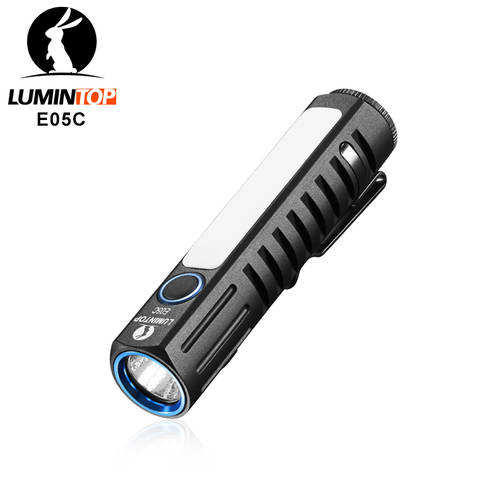 LUMINTOP E05C 메인 라이트 + 사이드 라이트 디자인 USB 다이렉트충전 사용가능 14500/AA 휴대용 실용적인 미니 손전등 후레쉬