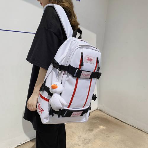 트렌디 유행 브랜드 새로운 제품 상품 백팩 남녀공용 여행용 가방 심플 유행 스케이트 보드 가방 패션 트렌드 스포츠 대용량 등산가방