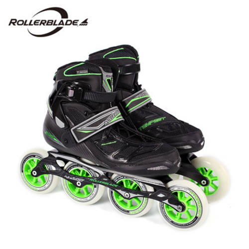 Rollerblade TEMPEST 100C/W 어덜트 어른용 프로페셔널 속도 롤러 스케이트 거리를 닦다 스케이트화
