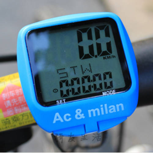 AC&MILAN 자전거 속도계 사이클컴퓨터 산지 자동차 코드 시계 포함 운율 훨씬 더 1609