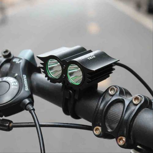 강력한 빛 T6-L2 나이트 라이드 자전거 산악자전거 랜턴 후레쉬 사이클 헤드 램프 헤드 램프 LED 충전 USB 장비 액세서리