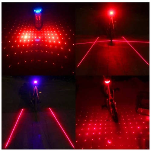 산악 자전거 레이저 미등 자전거 랜턴 후레쉬 후미등 LED 경고등 야간 자전거 사이클링 장비 로드바이크 범용