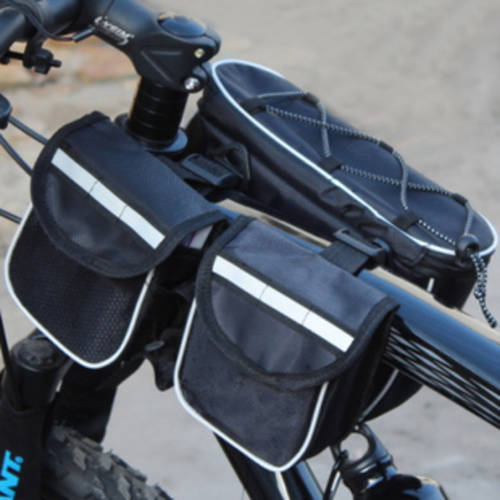 산악 자전거 자전거 앞 가방 4IN1 자전거 탑 튜브 패키지 산악 자전거 안장 가방 대용량 아니 레인 커버