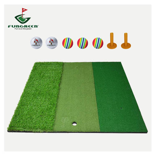 골프 3색 잔디 타 패드 범퍼 두꺼운 법정 모형 초록 GOLF 실내 가정용 스윙 연습용 담요