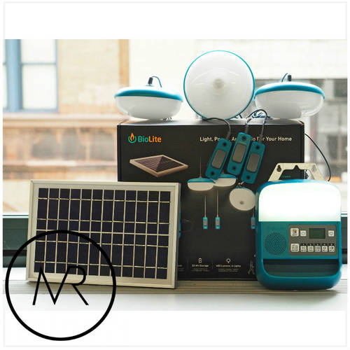 18 신제품 BioLite SolarHome 620 아웃도어 캠핑 비상용 태양 에너지 태양열 조명 시스템 패키지